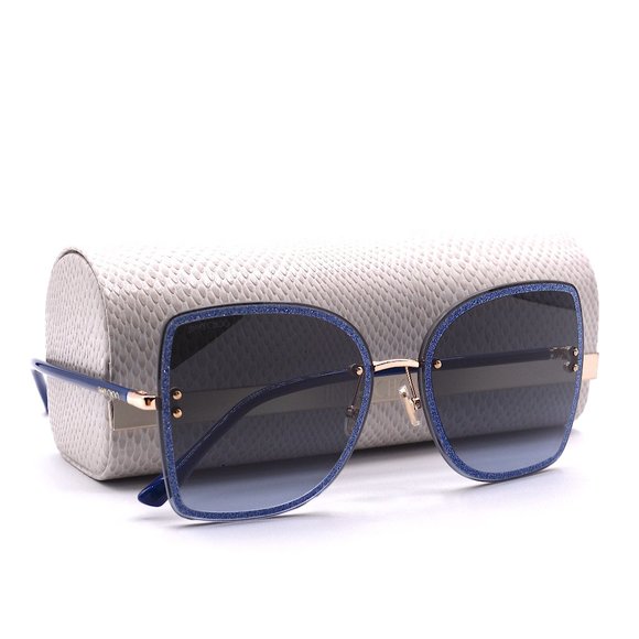 Jimmy Choo Accessories - JIMMY CHOO LETI/S LKS GOLD BLUE AUTHENTIC SUNGLASSES